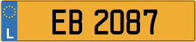 Trailer License Plate